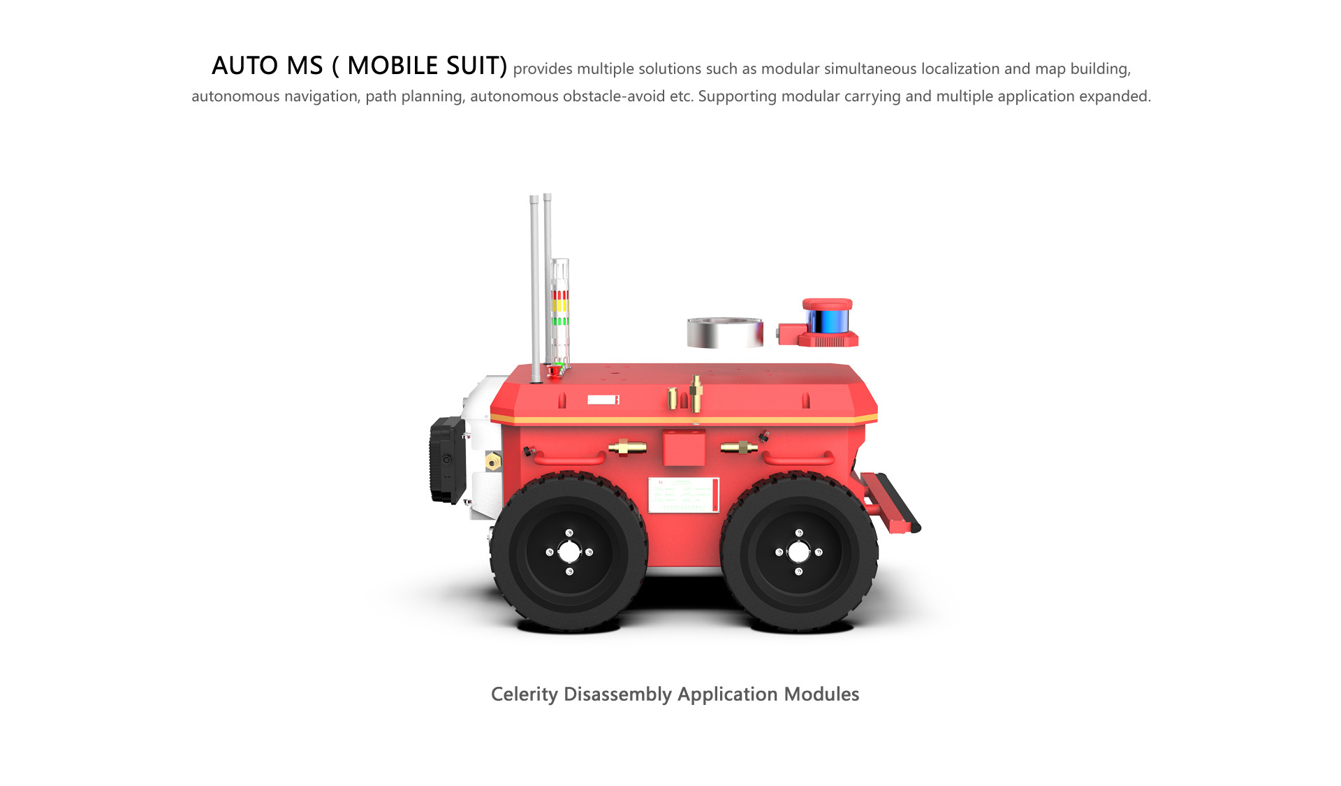 YUHESEN explosion-proof mobile robot AUTO MS explosion proof fire fighting robot