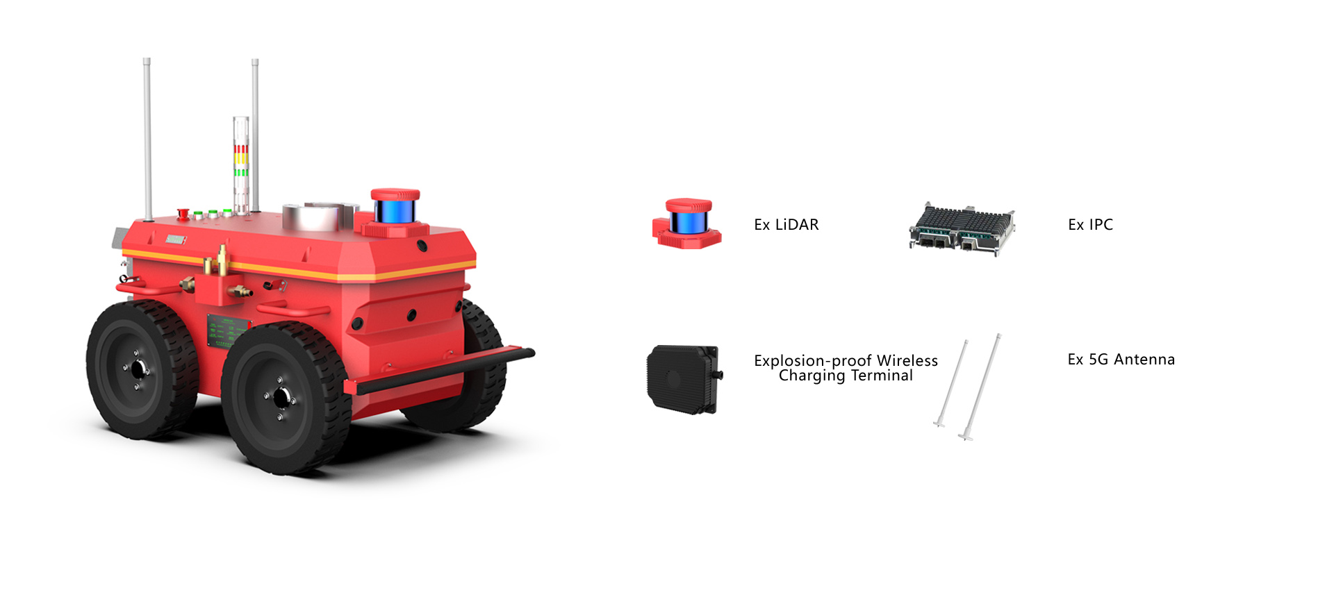 YUHESEN explosion-proof mobile robot AUTO MS patrol robot